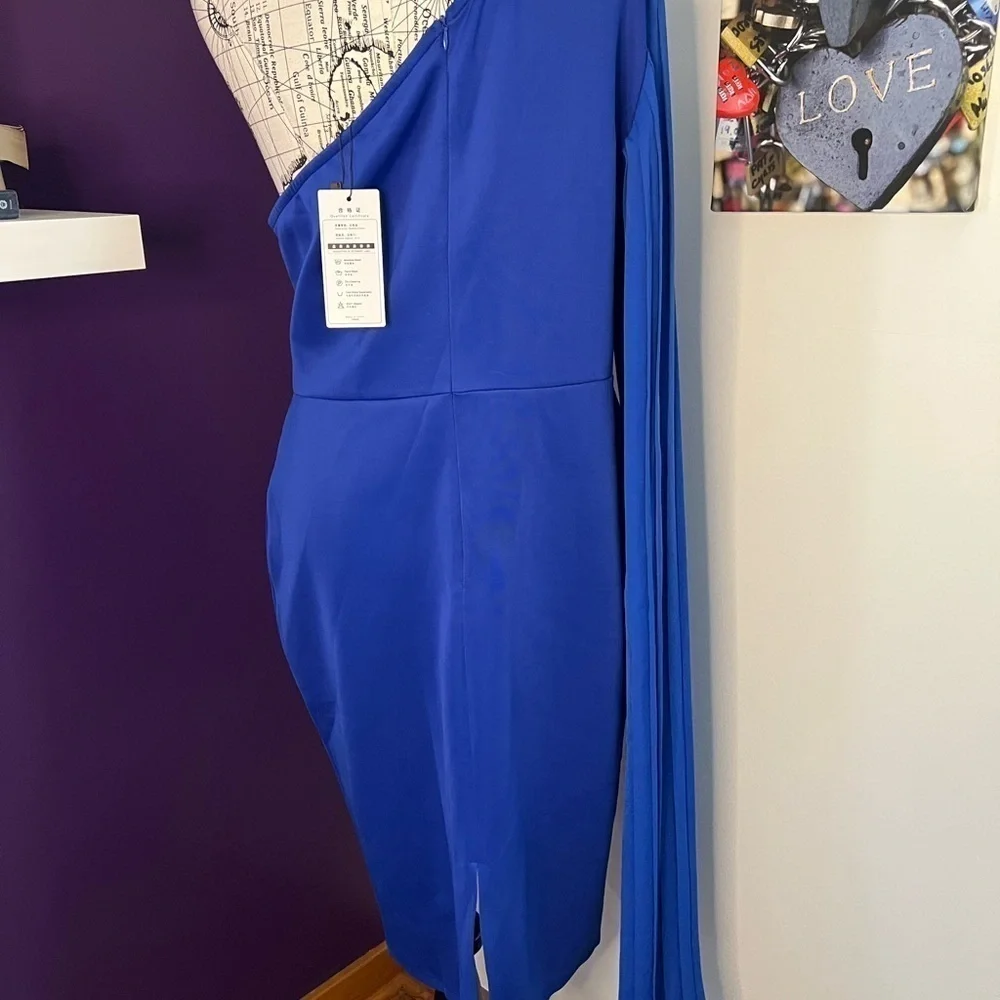 Aomei One Shouldered Open Sleeve Dress NWT